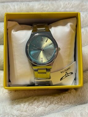 Invicta Celestial 35mm women's watch with a blue dial & a stainless steel band